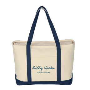 Tote Bag - Cotton Heavy Canvas - Large - Zipper Top